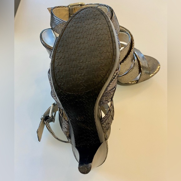 Michael Kors strapy pewter heels! - Picture 6 of 6